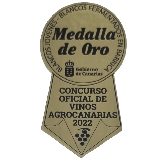 MEDALLA DE ORO CONCURSO OFICIAL DE VINOS AGROCANARIAS 2023
